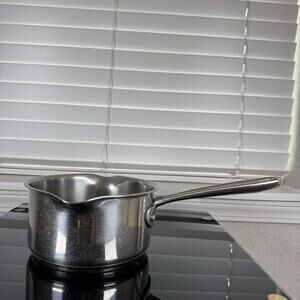 Emeril Lagasse 1.5 Qt Stainless Steel Saucepan with Dual Pour Spouts Long Handle